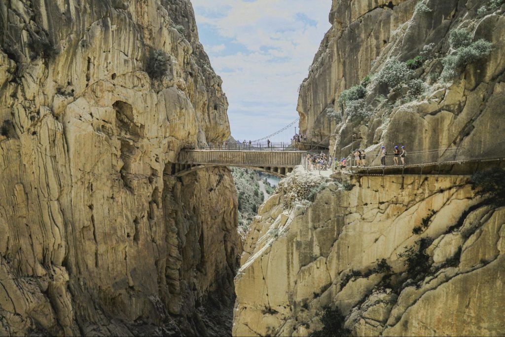 Hiking route along the Caminito del Rey from Marbella